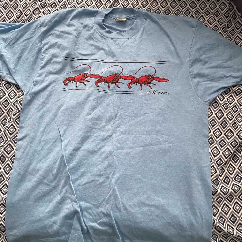 Vintage 80s Maine Lobster Tshirt